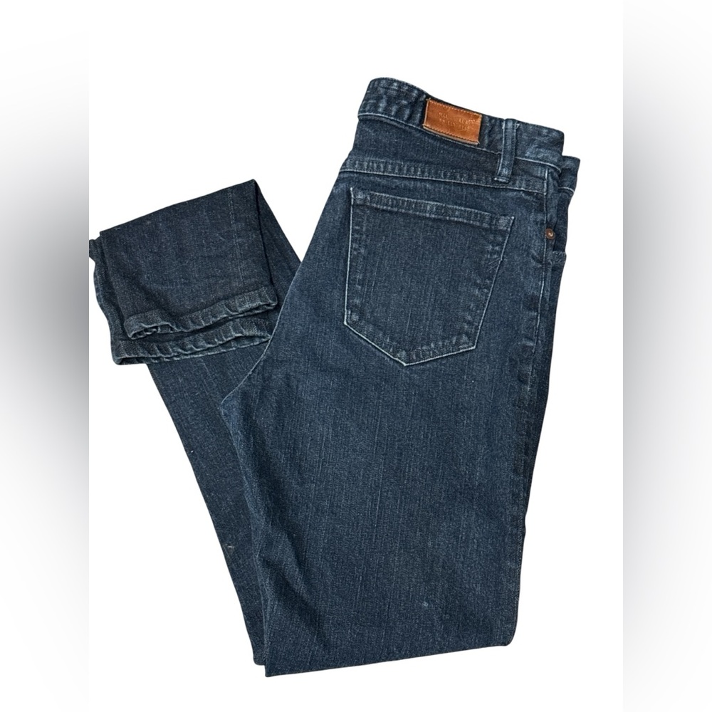 Billy Reid Slim Straight Leg Denim Jeans Dark Wash USA Made‎ 30x31 Size 30
